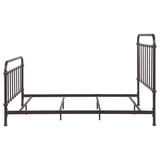 Livingston Metal Queen Open Frame Bed Dark Bronze | Brown | Dark Bronze | 300399Q