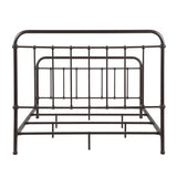 Livingston Metal Queen Open Frame Bed Dark Bronze | Brown | Dark Bronze | 300399Q
