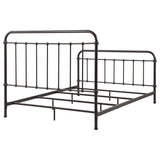 Livingston Metal Queen Open Frame Bed Dark Bronze | Brown | Dark Bronze | 300399Q