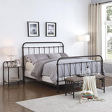 Livingston Metal Queen Open Frame Bed Dark Bronze | Brown | Dark Bronze | 300399Q
