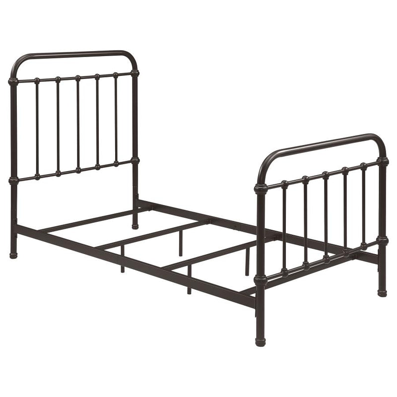 Livingston Metal Open Frame Bed Dark Bronze