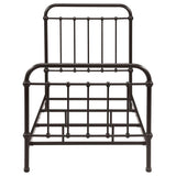 Livingston Metal Twin Open Frame Bed Dark Bronze | Twin | Brown | Dark Bronze | 300399T
