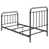 Livingston Metal Twin Open Frame Bed Dark Bronze | Twin | Brown | Dark Bronze | 300399T
