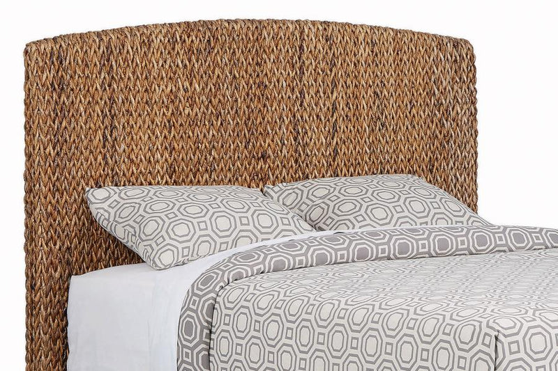 Laughton Woven Banana Leaf Headboard Amber