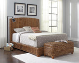 Laughton Woven Banana Leaf Eastern King Headboard Amber | Eastern King | Brown | Amber | 300501KEB1