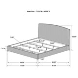 Laughton Banana Leaf California King Panel Bed Amber | Brown | Amber | 300501KW