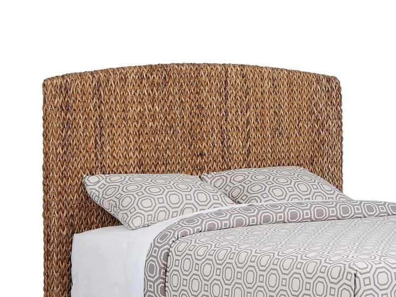 Laughton Banana Leaf Panel Bed Amber