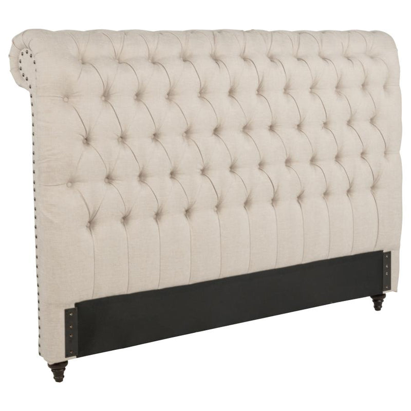 Devon 57-inch Upholstered Headboard Beige