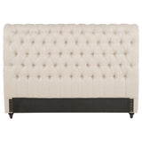 Devon 57-inch Upholstered Eastern King Headboard Beige | Beige | 300525KEB1