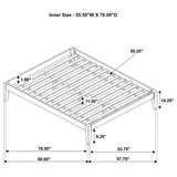 Hounslow Full Universal Platform Bed Cappuccino | Full | Brown | Cappuccino | 300555F