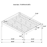 Hounslow Eastern King Universal Platform Bed Cappuccino | Brown | Cappuccino | 300555KE