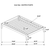 Hounslow Twin Universal Platform Bed Cappuccino | Brown | Cappuccino | 300555T