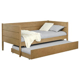 Calinda Wood Twin Daybed With Trundle Natural | Twin | Beige | Natural | 300685