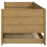 Calinda Wood Twin Daybed With Trundle Natural | Twin | Beige | Natural | 300685
