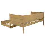 Calinda Wood Twin Daybed With Trundle Natural | Twin | Beige | Natural | 300685