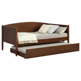 Bozeman Wood Twin Daybed With Trundle Medium Walnut | Full | Brown | Medium Walnut | 300686