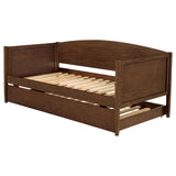 Bozeman Wood Twin Daybed With Trundle Medium Walnut | Full | Brown | Medium Walnut | 300686