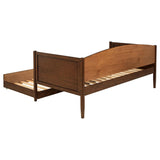 Bozeman Wood Twin Daybed With Trundle Medium Walnut | Full | Brown | Medium Walnut | 300686