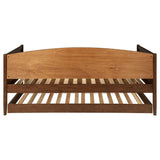Bozeman Wood Twin Daybed With Trundle Medium Walnut | Full | Brown | Medium Walnut | 300686