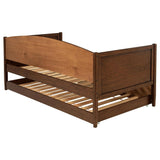 Bozeman Wood Twin Daybed With Trundle Medium Walnut | Full | Brown | Medium Walnut | 300686