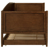 Bozeman Wood Twin Daybed With Trundle Medium Walnut | Full | Brown | Medium Walnut | 300686