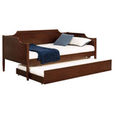 Redding Wood Twin Daybed With Trundle Cherry | Twin | Brown | Cherry | 300687