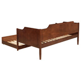 Redding Wood Twin Daybed With Trundle Cherry | Twin | Brown | Cherry | 300687