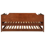 Redding Wood Twin Daybed With Trundle Cherry | Twin | Brown | Cherry | 300687