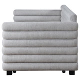 Patricia Boucle Upholstered Twin Day Bed with Trundle Grey | Twin | Grey | 300718