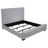 Patricia 58-inch Boucle Upholstered Eastern King Bed Grey | Grey | 300719KE
