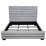 Patricia 58-inch Boucle Upholstered Eastern King Bed Grey | Grey | 300719KE
