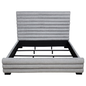 Patricia 58-inch Boucle Upholstered Eastern King Bed Grey
