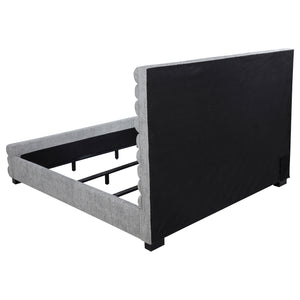 Patricia 58-inch Boucle Upholstered Eastern King Bed Grey