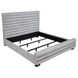 Patricia 58-inch Boucle Upholstered California King Bed Grey | Grey | 300719KW
