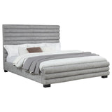 Patricia 58-inch Boucle Upholstered California King Bed Grey | Grey | 300719KW