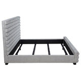Patricia 58-inch Boucle Upholstered California King Bed Grey | Grey | 300719KW