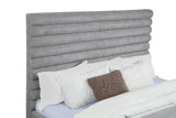 Patricia 58-inch Boucle Upholstered California King Bed Grey | Grey | 300719KW
