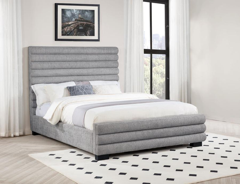 Patricia 58-inch Boucle Upholstered Bed Grey