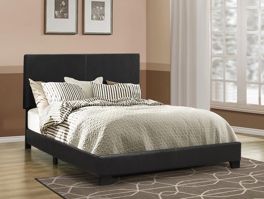 Dorian Faux Leather Upholstered California King Bed Black | California King | Black | 300761KW