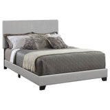 Dorian Faux Leather Upholstered Full Panel Bed Grey | Grey | 300763F