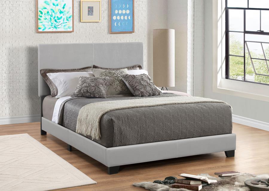 Dorian Faux Leather Upholstered California King Bed Grey | California King | Grey | 300763KW