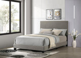 Dorian Fabric Upholstered Full Panel Bed Taupe | Full | 300851F