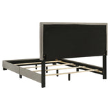 Dorian Fabric Upholstered Full Panel Bed Taupe | Full | 300851F