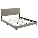 Dorian Fabric Upholstered Eastern King Panel Bed Taupe | Beige | Taupe | 300851KE