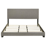 Dorian Fabric Upholstered Eastern King Panel Bed Taupe | Beige | Taupe | 300851KE