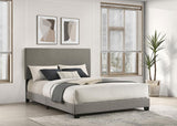 Dorian Fabric Upholstered Queen Panel Bed Taupe | Beige | Taupe | 300851Q