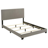 Dorian Fabric Upholstered Queen Panel Bed Taupe | Beige | Taupe | 300851Q