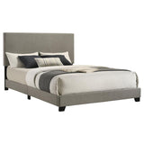 Dorian Fabric Upholstered Queen Panel Bed Taupe | Beige | Taupe | 300851Q