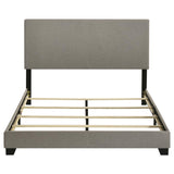 Dorian Fabric Upholstered Eastern King Panel Bed Taupe | Eastern King | 300851KE