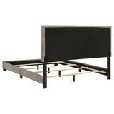 Dorian Fabric Upholstered Eastern King Panel Bed Taupe | Eastern King | 300851KE